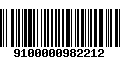 Código de Barras 9100000982212