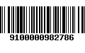 Código de Barras 9100000982786