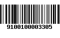 Código de Barras 9100100003305