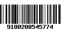 Código de Barras 9100200545774