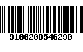 Código de Barras 9100200546290