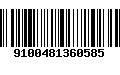 Código de Barras 9100481360585