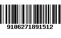 Código de Barras 9106271891512