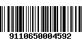 Código de Barras 9110650004592