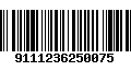 Código de Barras 9111236250075