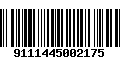 Código de Barras 9111445002175