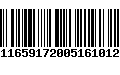 Código de Barras 9116591720051610126