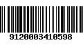 Código de Barras 9120003410598