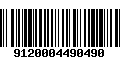 Código de Barras 9120004490490