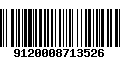 Código de Barras 9120008713526