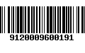 Código de Barras 9120009600191