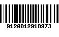 Código de Barras 9120012910973