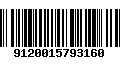 Código de Barras 9120015793160