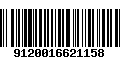 Código de Barras 9120016621158