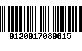 Código de Barras 9120017080015