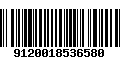 Código de Barras 9120018536580