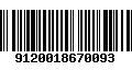 Código de Barras 9120018670093