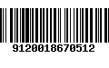 Código de Barras 9120018670512