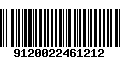 Código de Barras 9120022461212