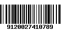 Código de Barras 9120027410789