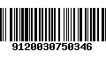 Código de Barras 9120030750346