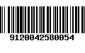 Código de Barras 9120042580054