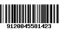 Código de Barras 9120045581423