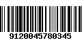 Código de Barras 9120045780345