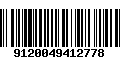 Código de Barras 9120049412778