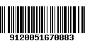 Código de Barras 9120051670883