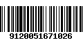 Código de Barras 9120051671026