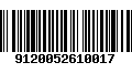 Código de Barras 9120052610017