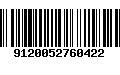 Código de Barras 9120052760422