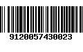 Código de Barras 9120057430023