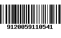 Código de Barras 9120059110541