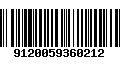 Código de Barras 9120059360212