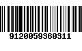 Código de Barras 9120059360311