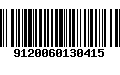 Código de Barras 9120060130415
