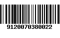 Código de Barras 9120070380022