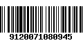 Código de Barras 9120071080945