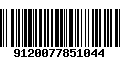 Código de Barras 9120077851044