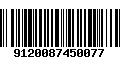 Código de Barras 9120087450077