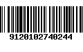 Código de Barras 9120102740244