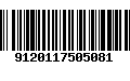 Código de Barras 9120117505081