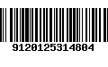 Código de Barras 9120125314804
