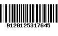 Código de Barras 9120125317645