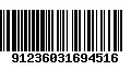 Código de Barras 91236031694516