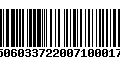 Código de Barras 9150603372200710001708