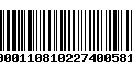 Código de Barras 91840340001108102274005817201028