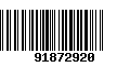 Código de Barras 91872920